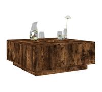 Berkfield Coffee Table Smoked Oak 100X100X40 Cm Engineered Wood