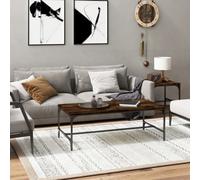 Berkfield Coffee Table Smoked Oak 100X50X35 Cm Engineered Wood