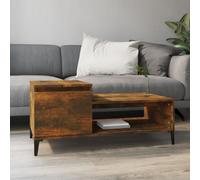 Berkfield Coffee Table Smoked Oak 100X50X45 Cm Engineered Wood