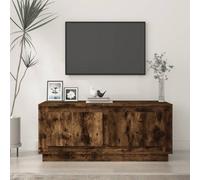 Berkfield Coffee Table Smoked Oak 102X50X44 Cm Engineered Wood