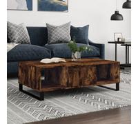 Berkfield Coffee Table Smoked Oak 104X60X35 Cm Engineered Wood