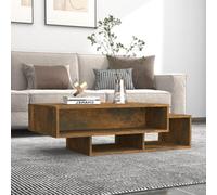 Berkfield Coffee Table Smoked Oak 105X55X32 Cm Engineered Wood