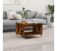 Berkfield Coffee Table Smoked Oak 60X50X40 Cm Engineered Wood