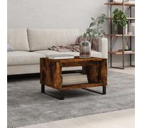 Berkfield Coffee Table Smoked Oak 60X50X40 Cm Engineered Wood