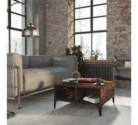 Berkfield Coffee Table Smoked Oak 60X60X30 Cm Engineered Wood