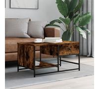 Berkfield Coffee Table Smoked Oak 85.5X51X45 Cm Engineered Wood