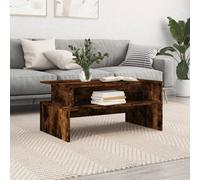 Berkfield Coffee Table Smoked Oak 90X55X42.5 Cm Engineered Wood