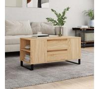 Berkfield Coffee Table Sonoma Oak 102X44.5X50 Cm Engineered Wood