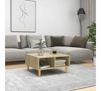 Berkfield Coffee Table Sonoma Oak 60X60X30 Cm Engineered Wood