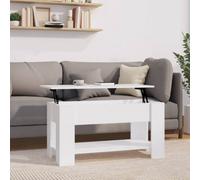 Berkfield Coffee Table White 101X49X52 Cm Engineered Wood
