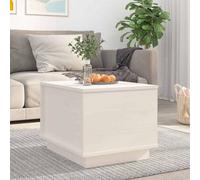 Berkfield Coffee Table White 40X50X35 Cm Solid Wood Pine