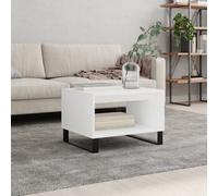 Berkfield Coffee Table White 60X50X40 Cm Engineered Wood