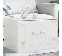 Berkfield Coffee Table White 67X50X44 Cm Steel