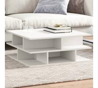 Berkfield Coffee Table White 70X70X29 Cm Engineered Wood