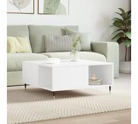 Berkfield Coffee Table White 80X80X36.5 Cm Engineered Wood