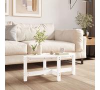 Berkfield Coffee Table White 87X48X35 Cm Solid Wood Pine