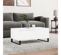 Berkfield Coffee Table White 90X50X36.5 Cm Engineered Wood