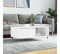 Berkfield Coffee Table White 90X50X36.5 Cm Engineered Wood