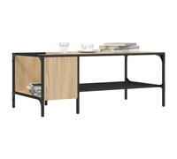 Berkfield Coffee Table With Rack Sonoma Oak 100X51X40 Cm Engineered Wood