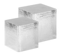 Berkfield Coffee Tables 2 Pcs Silver Aluminium