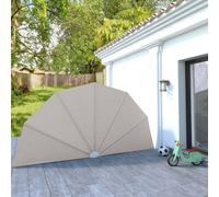 Berkfield Collapsible Terrace Side Awning Cream 200 Cm