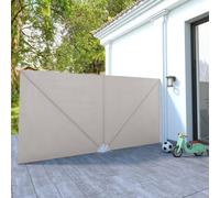 Berkfield Collapsible Terrace Side Awning Cream 400X200 Cm
