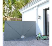 Berkfield Collapsible Terrace Side Awning Grey 300X150 Cm