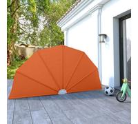 Berkfield Collapsible Terrace Side Awning Terracotta 160 Cm
