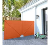 Berkfield Collapsible Terrace Side Awning Terracotta 300X150 Cm
