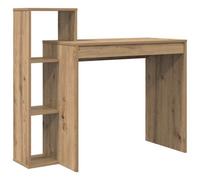 Berkfield Compact Computer Desk Artisan Oak Engineered Wood Standard Compact Desk