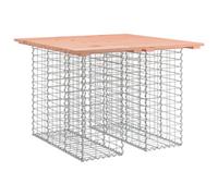 Berkfield Compact Garden Bench Gabion Design 100X102X72 Cm Solid Wood Douglas