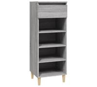 Berkfield Compact Shoe Cabinet Grey Sonoma 40X36X105 Cm Engineered Wood