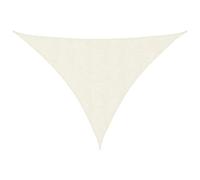 Berkfield Compact Sunshade Sail Oxford Fabric Triangular 5X5X6 M Cream