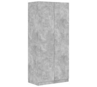 Berkfield Compact Wardrobe Concrete Grey 90X52X200 Cm Engineered Wood