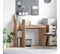 Berkfield Computer Desk Artisan Oak Engineered Wood Standard Compact Desk