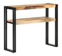 Berkfield Console Table 90X30X75 Cm Rough Mango Wood