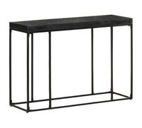Berkfield Console Table Black 110X35X76 Cm Solid Acacia And Mango Wood