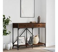 Berkfield Console Table Brown Oak 100X39X78.5 Cm Engineered Wood