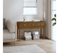 Berkfield Console Table Honey Brown 114X40X75 Cm Solid Wood Pine