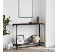 Berkfield Console Table Smoked Oak 101X30.5X75 Cm Engineered Wood