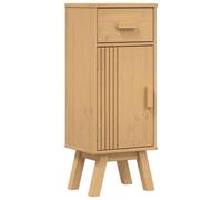 Berkfield Contemporary Bathroom Storage Cabinet 35X30X90 Cm Solid Wood Pine