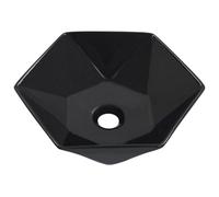Berkfield Contemporary Wash Basin 41X36.5X12 Cm Ceramic Black