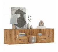 Berkfield Corner Cabinet Artisian Oak 160X40X45 Cm Engineered Wood