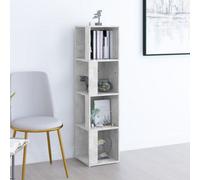 Berkfield Corner Cabinet Concrete Grey 33X33X132 Cm Engineered Wood
