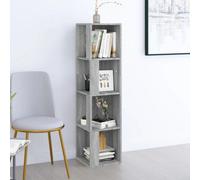 Berkfield Corner Cabinet Grey Sonoma 33X33X132 Cm Engineered Wood