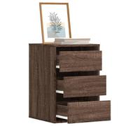 Berkfield Corner Chest Of Drawers Brown Oak 40X41X58 Cm Engineered Wood