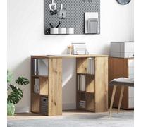 Berkfield Corner Desk Artisan Oak Engineered Wood Medium Sleek