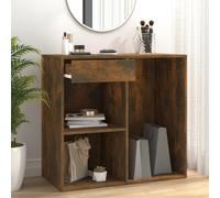 Berkfield Cosmetic Cabinet Smoked Oak 80X40X75 Cm Engineered Wood