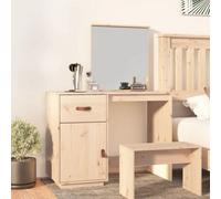 Berkfield Cosmetic Desk 95X50X134 Cm Solid Wood Pine