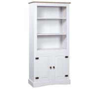 Berkfield Cupboard Mexican Pine Corona Range White 80X40X170 Cm